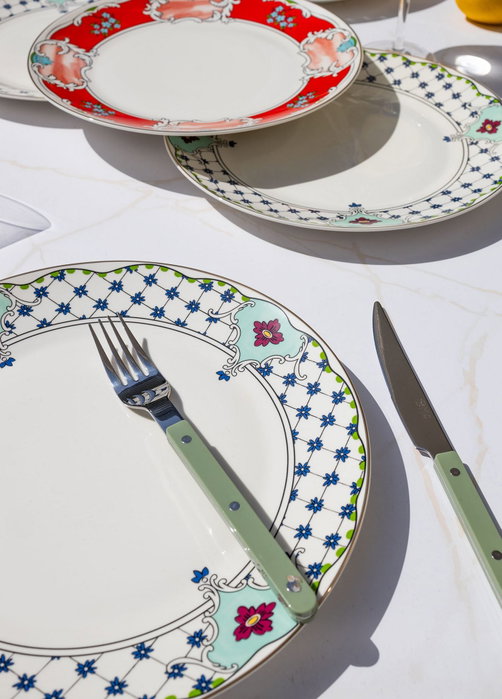 Hermia Juego de Platos de Servicio DNR0058 (6 piezas) multicolor